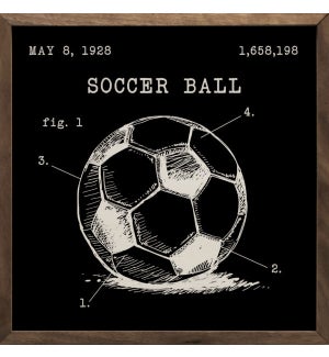 Soccer Ball Patent Black